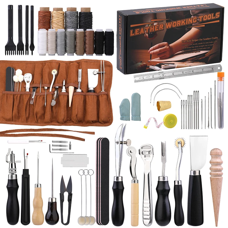 Leatherwork Punching Tool - KRABALL профессиональный набор инструментов для рукоделия