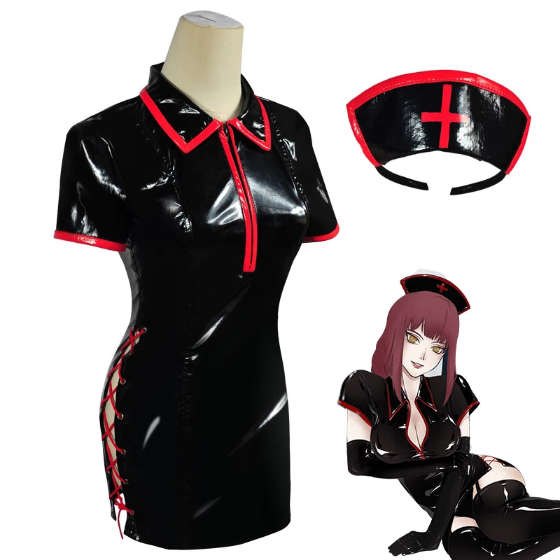 Костюм для косплея человека из – обзор и цена Leather Work Dress